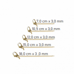  Bamboo skewers with handles flowerknot