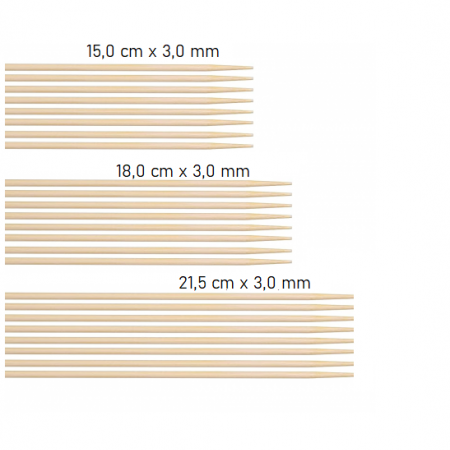 Bamboo skewers 3mm