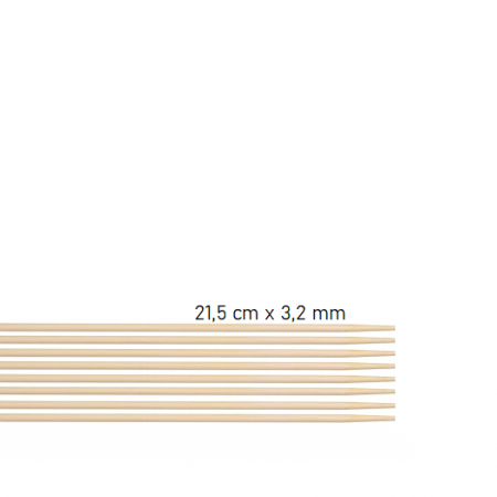 Bamboo skewers 21,5cm X 3,2mm