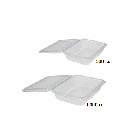 Transparent PET container case