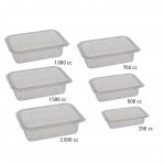 Transparent PET container with cap