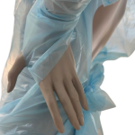 CPE gown with thumb loop